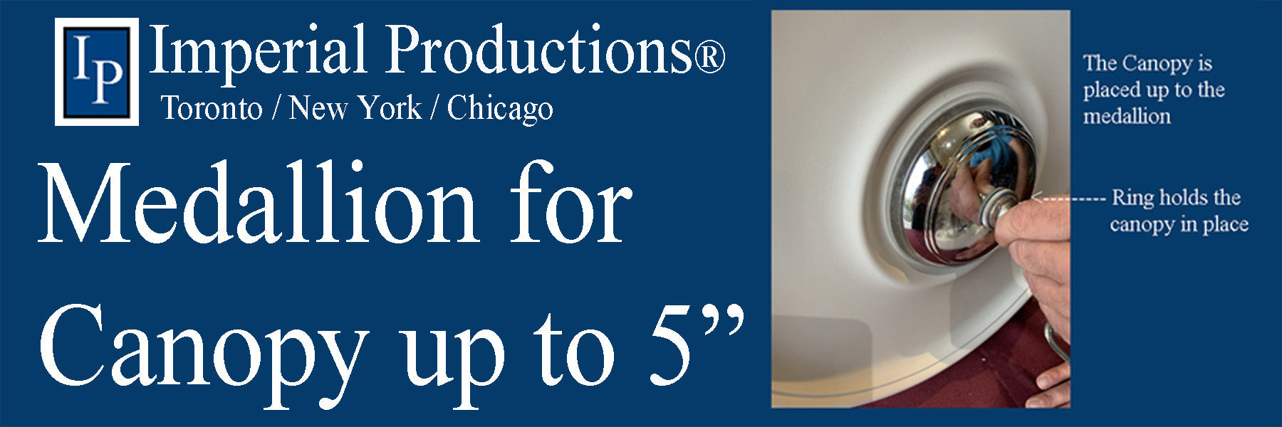 Chandelier Canopy up to 5 inch