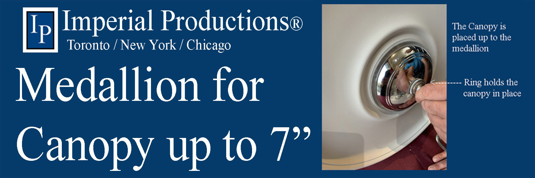 Chandelier Canopy up to 7" (17.78cm)