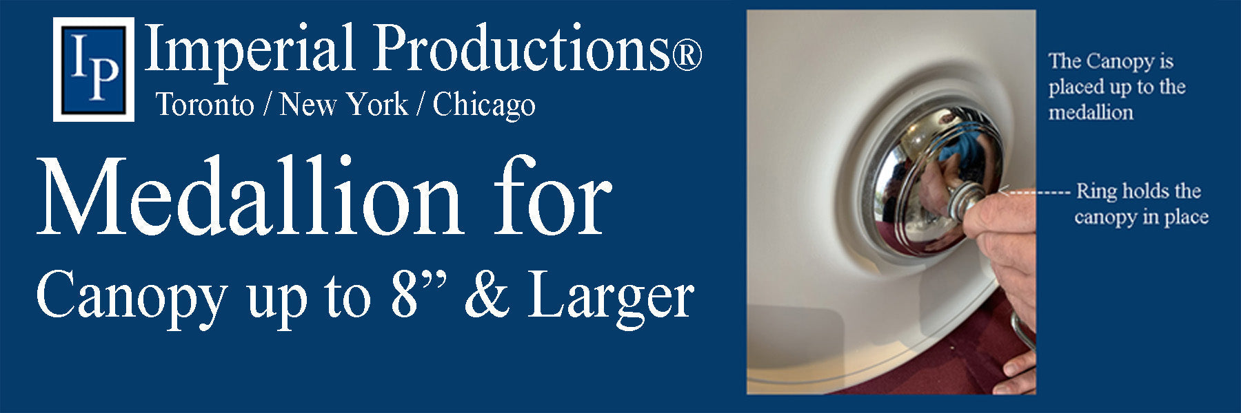 Chandelier Canopy to 8 Inches and Larger