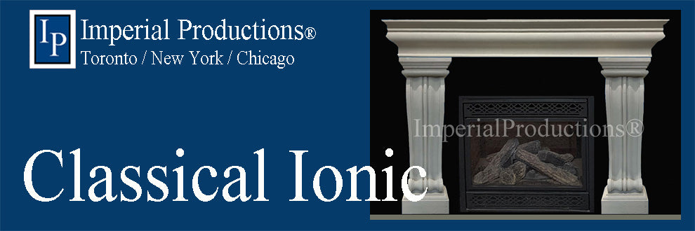 Fireplace Mantels - Classical Ionic Style
