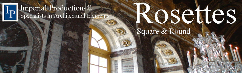 Rosettes Collection add wonderful accents to furniture, building mouldings for ceilings and walls