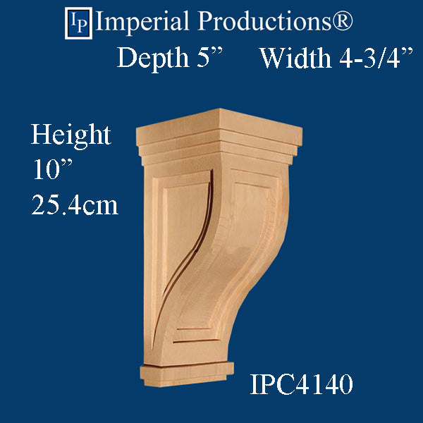 IPC4140-MAP-PK2 Mission Corbel, 10" high x 4-3/4" wide x 5" deep, Pack of 2
