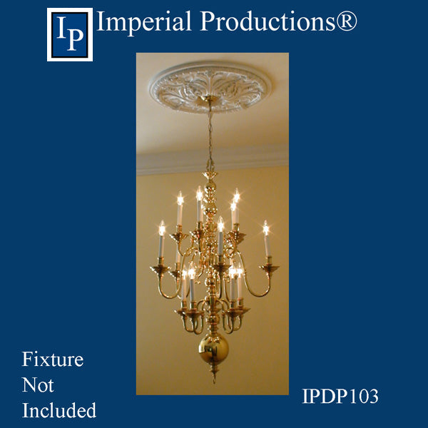 IPDP103-POL Acanthus Ceiling Medallion 26" ArchPolymer Add to Cart for Shipping Costs or Free Depot Pickup