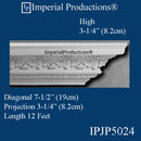 IPJP5024-POL Classical Crown 3-1/4" High - Pack 8