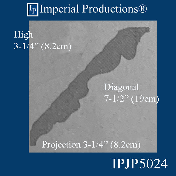 IPJP5024-POL Classical Crown 3-1/4" High - Pack 8