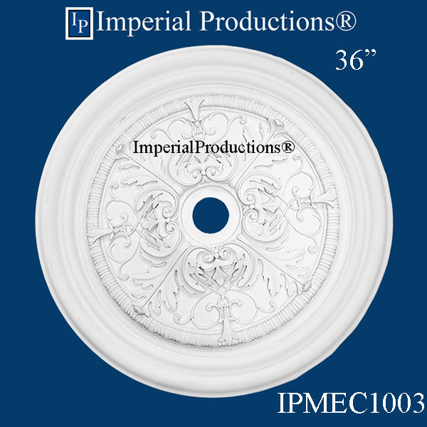 IPMEC1003-POL Acanthus Medallion + Ring 36" ArchPolymer Add to Cart for Shipping Costs or Free Depot Pick Up