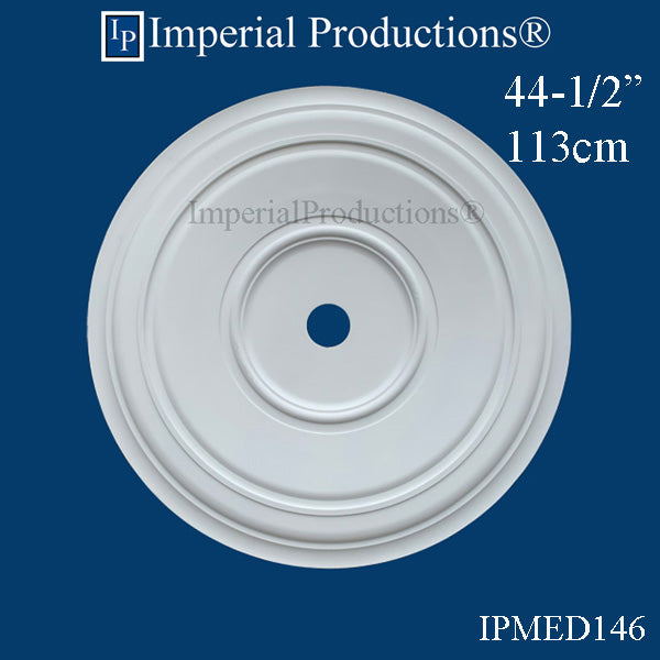 IPMED146-POL Colonial Medallion 45" ArchPolymer, Custom Order, Add to Cart for Shipping or Free Depot Pickup