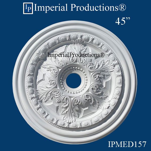 IPMED157-POL Acanthus Medallion 45" ArchPolymer, Custom order, Add to Cart for Shipping or Free Depot Pickup
