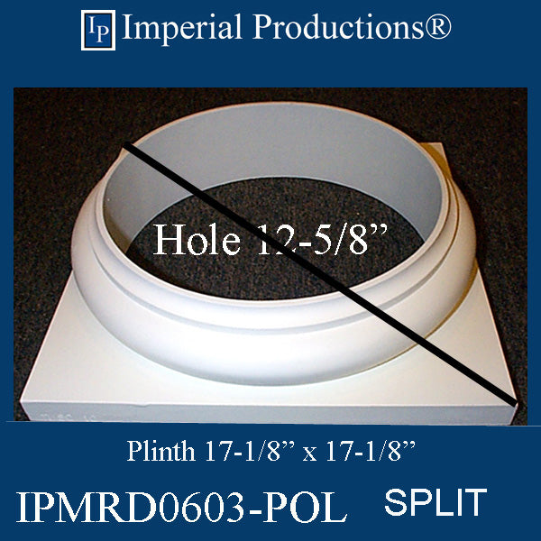 IPMRD0603-BASE-SPLIT-POL-PK2 Tuscan Base Hole 12-5/8" ArchPolymer SPLIT Pack of 2 Add to Cart for Shipping or Free Depot Pickup