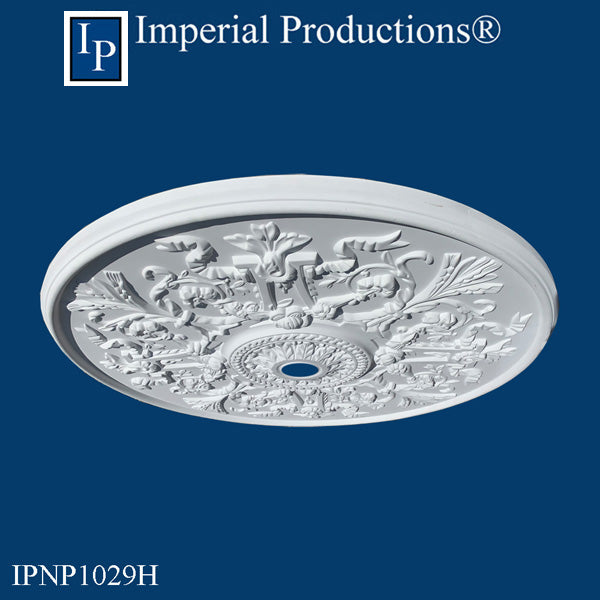 IPNP1029H-POL Art Nouveau Medallion 33" (83.82cm) ArchPolymer, Add to Cart for Shipping or Free Depot Pickup