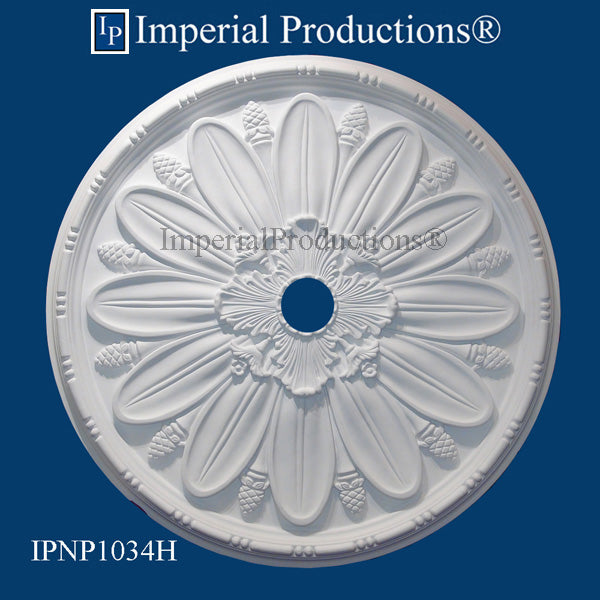IPNP1034H-POL Art Nouveau Medallion 30" (76.2cm) ArchPolymer, Add to Cart for Shipping or Free Depot Pickup