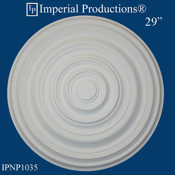 IPNP1035-POL Art Deco Medallion 29" (73.66cm) ArchPolymer, Add to Cart for Shipping or Free Depot Pickup