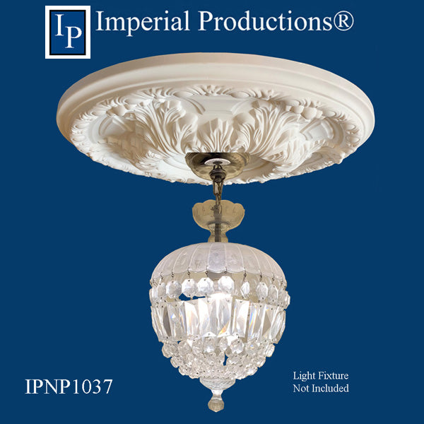 IPNP1037-POL Acanthus Medallion 23-1/2 inches ArchPolymer Add to Cart for Shipping Costs or Free Depot Pickup