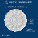 Médaillon de plafond IPMED500-POL