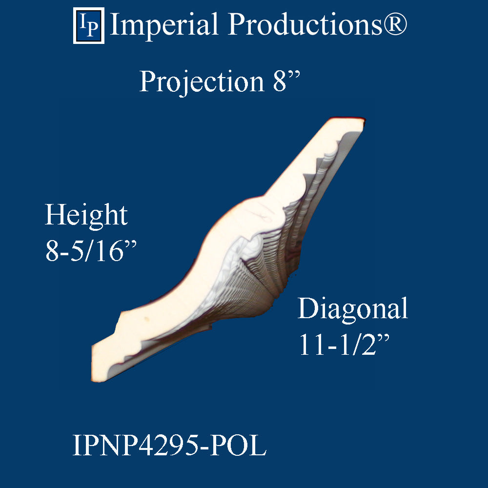 IPNP4295-POL-PK6 Crown 8-5/16" High, Pack 6