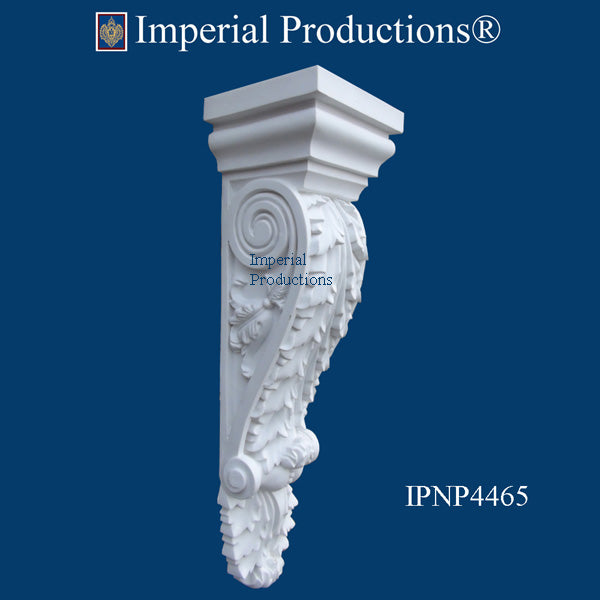 IPNP4465-POL Acanthus Style Corbel 17-1/2" High x 5-7/8" wide ArchPolymer Add to Cart for Shipping Costs or Free Depot Pickup