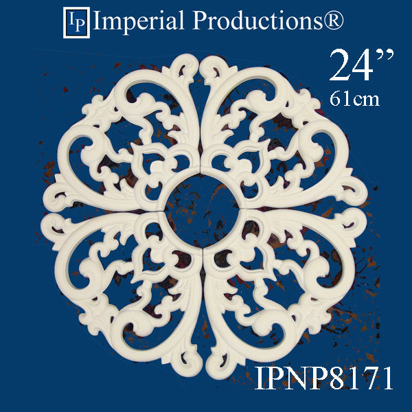 IPNP8171-POL Modern Medallion 24" ArchPolymer, Add to Cart for Shipping Costs or Free Depot Pickup