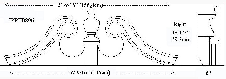IPPED806-POL Ramshead Pediment
