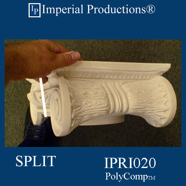 IPRI020-PCOMP-SPLIT-PK2 Roman Ionic Capital EconPolymer Pack of 2