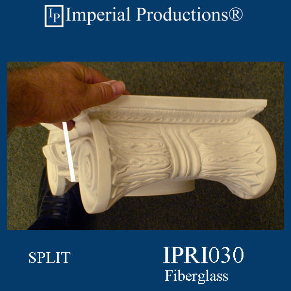 IPRI030-FG-SPLIT-PK2 Roman Ionic Capital Fiberglass Pack of 2