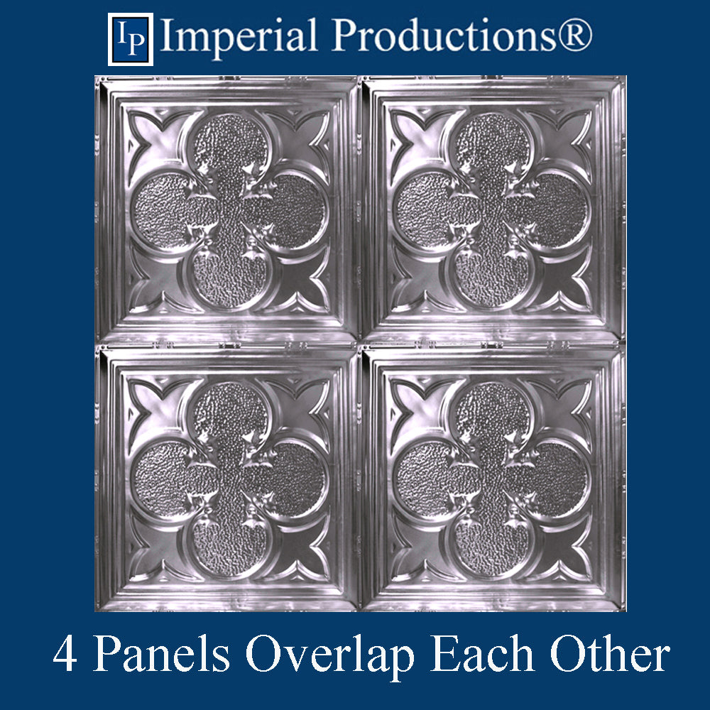 IPVR126-T1-N-F0-PK5 Real Tin Ceiling Nail Up Panel No Finish pack of 5 - Stock Item