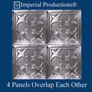 IPVR126-T1-N-F0-PK5 Real Tin Ceiling Nail Up Panel No Finish pack of 5