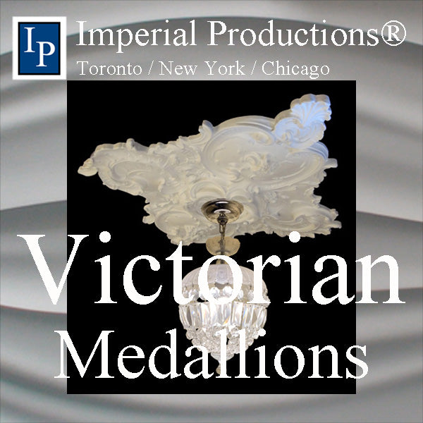 A collection of Victorian and Renaissance Revival medallions from 1837 to 1901. The elaborate richness of ornate design is perfect for elegant style