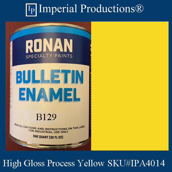 B129 Ronan Bulletin Enamel High Gloss Process Yellow Quart (946ml)
