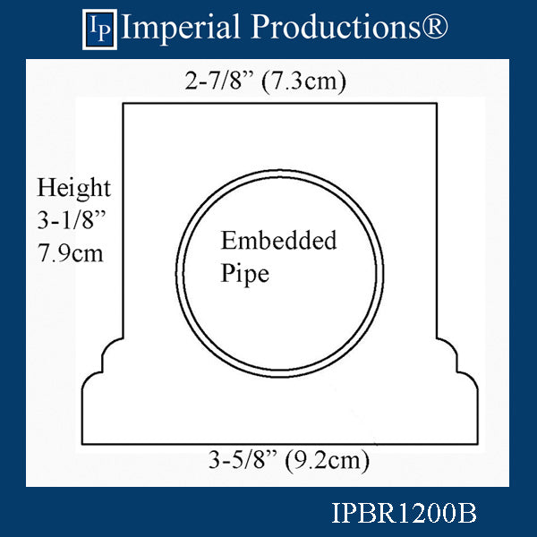 IPBRL1200B-08 Series 1 Bottom Rail 8 Feet