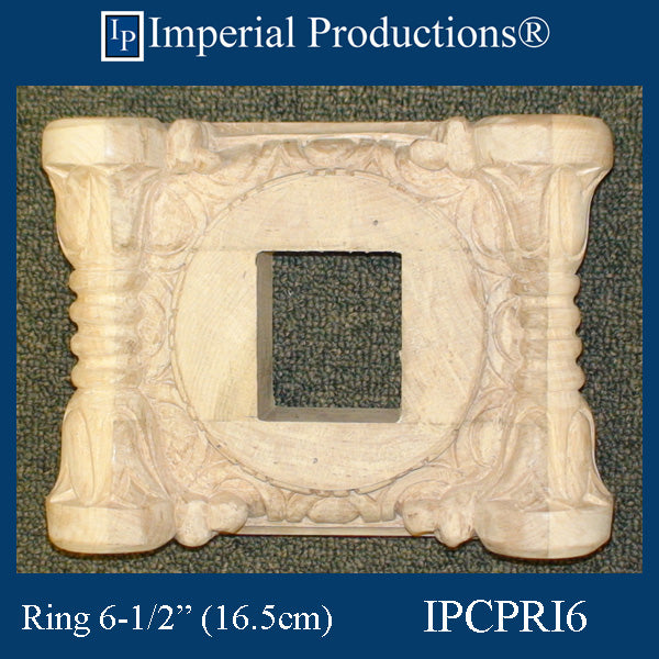 IPCPRI6 Roman Ionic Capital Hard Maple 6-1/2" Pack of 2 add to cart for shipping or free depot pickup