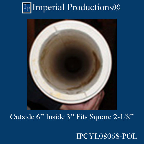 IPCYL0806S-POL Cylinder 8 Feet 6" Diameter, Decorative ArchPolymer, Print PDF Brochure to order US$149.36