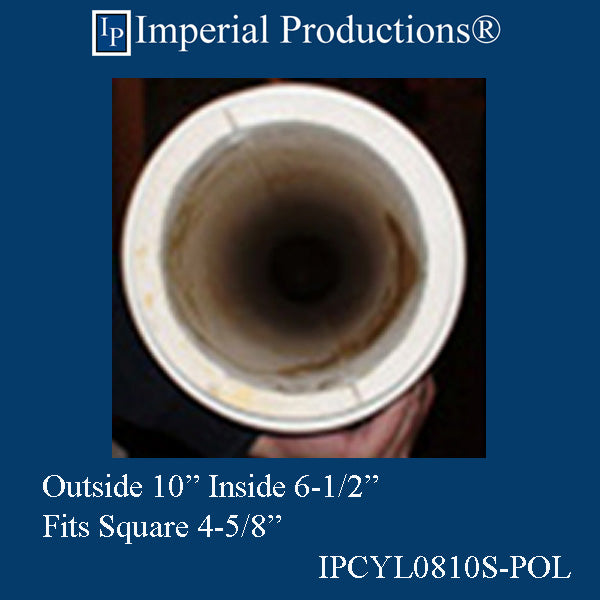 IPCYL0810S-POL Cylinder 8 Feet 10" Diameter, Decorative ArchPolymer, Print PDF Brochure to Order US$227.21 each