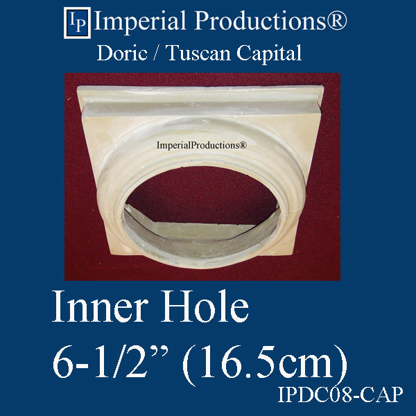IPDC08-CAP-APOL-PK2 Doric Capital Hole 6-1/2", ArchPolymer Pack of 2, add to cart for shipping or Free Depot Pickup