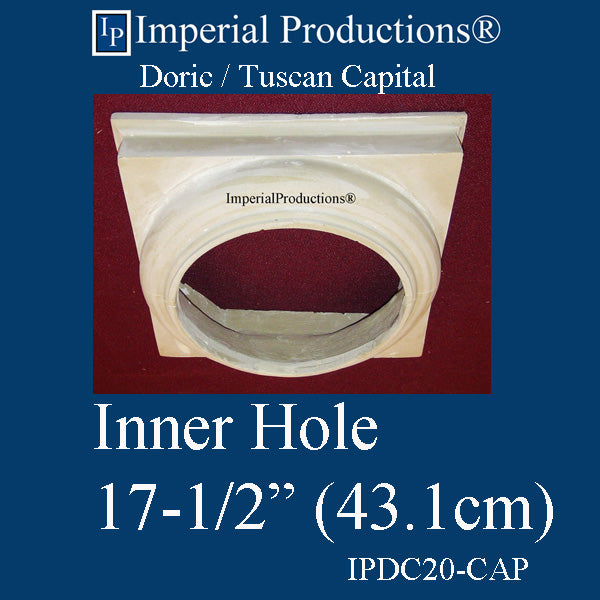 IPDC20-CAP-FG Doric Capital Hole 17-1/2", Fiberglass Print Brochure to Order US$694.09 EA