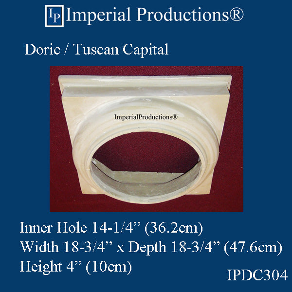IPDC304-APOL-PK2 Doric Capital ArchPolymer Hole 14-1/4", Pack of 2 - Custom Order