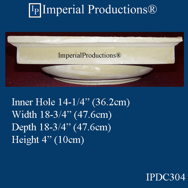 IPDC304-APOL-PK2 Doric Capital ArchPolymer Hole 14-1/4", Pack of 2 - Custom Order