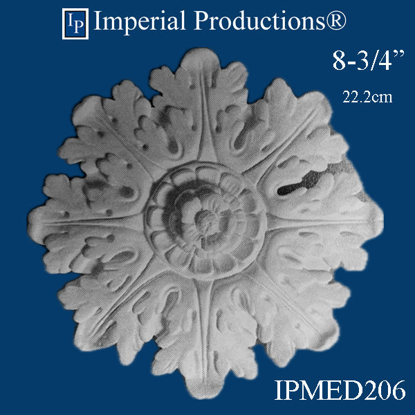 IPMED206-POL Acanthus Rosette Each, Add to Cart for Shipping Costs or Free Depot Pickup