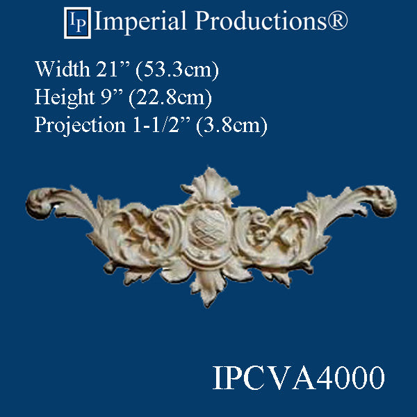 IPPED4000-POL Pediment ArchPolymer 21 inch Wide, Custom