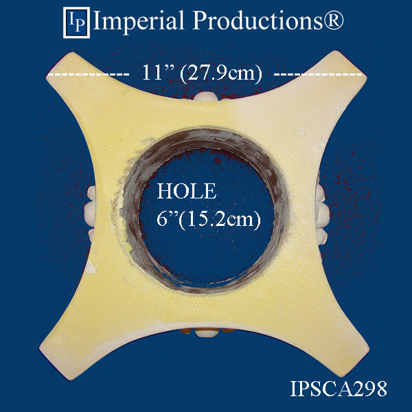 IPSCA298-POL-PK2 Scamozzi Capital Fits 6" Column Pack of 2 - Custom Order
