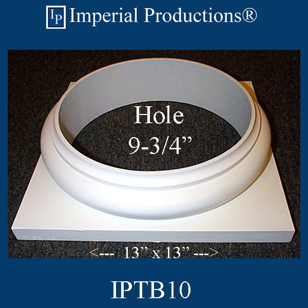 IPTB10-BASE-APOL-PK2 Tuscan Base Hole 9-3/4" ArchPolymer Pack of 2, Add to Cart for shipping or Free Depot Pickup