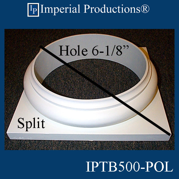 IPTB500-BASE-SPLIT-POL-PK2 Tuscan Base Hole 6-1/8" ArchPolymer Pack of 2 Add to Cart for Shipping or Free Depot Pickup