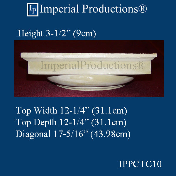 IPPCTC10-POL Doric Capital, Polymer Composite Hole 8-1/8", SOLD EACH