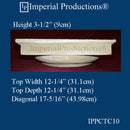 IPPCTC10-POL Doric Capital, Polymer Composite Hole 8-1/8", SOLD EACH