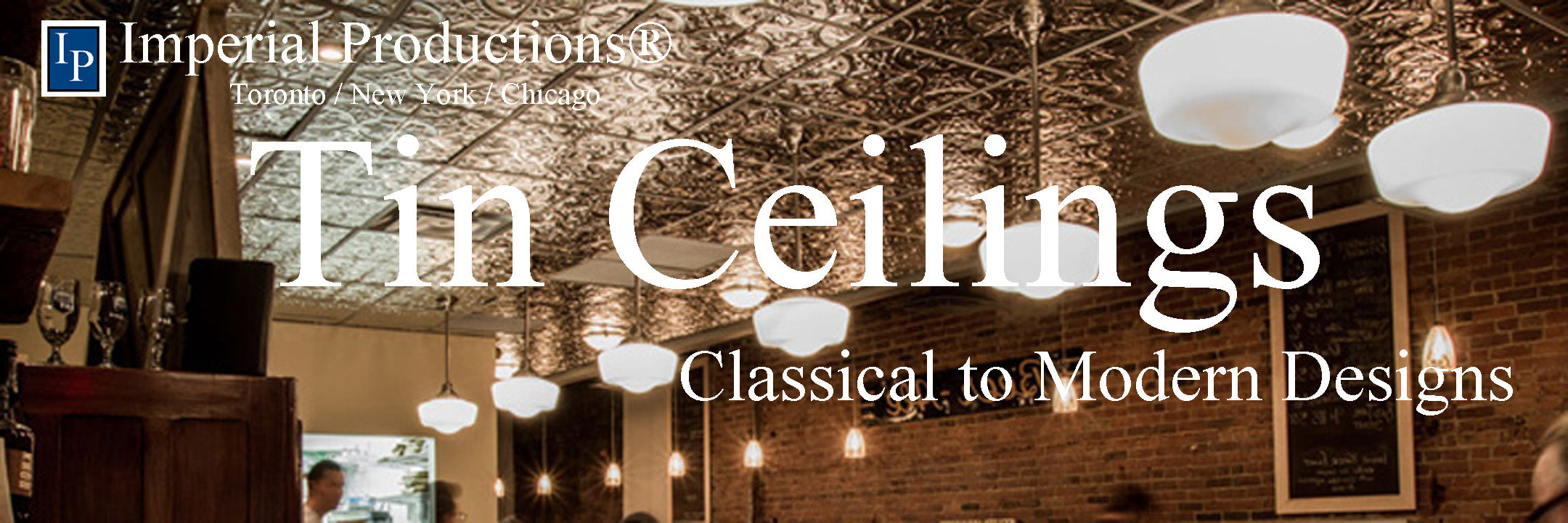 Tin Ceilings modern and classical styles for residential and commerial projects. 100's of patterns and finishes. Nail up and TBar drop in models