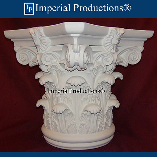 IPCPROC500-GRG Roman Corinthian Capital Bottom Circle 9" GRG-NeoPlaster