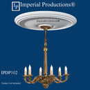 IPDP102 medallion with chandelier not included