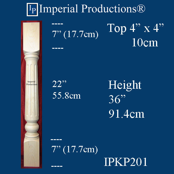 IPKP201 Fluted Kitchen Post