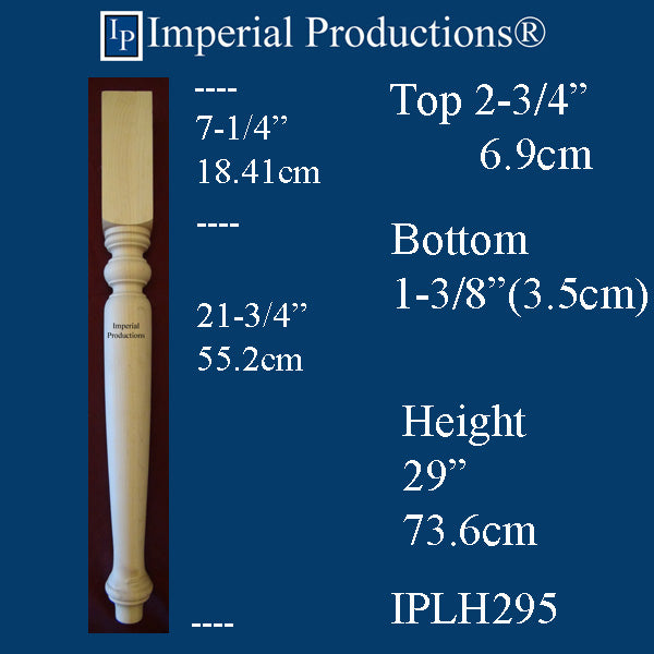IPLH295-HMAP-PK4 Harvest Leg 29" Pack of 4