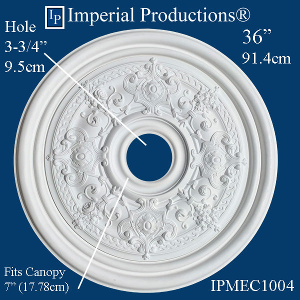 IPMEC1004-POL Ceiling Medallion 36" ArchPolymer Add to Cart for Shipping or Free Depot Pick up