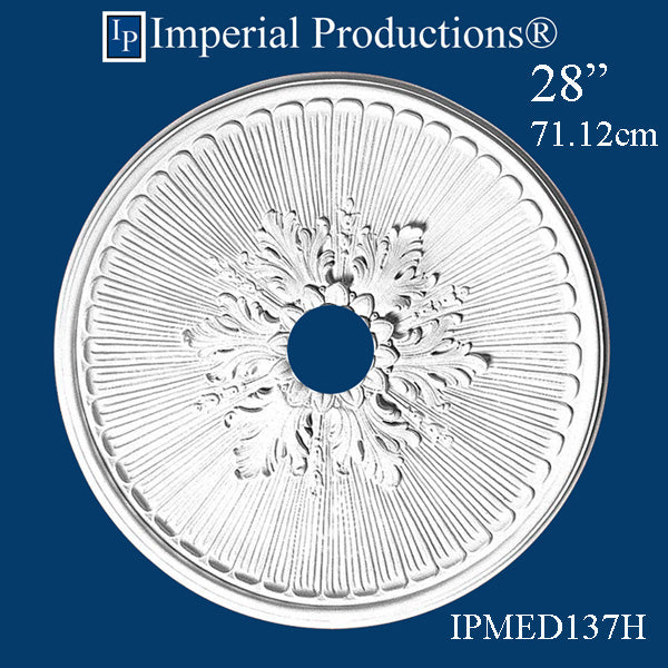 IPMED137H-POL Victorian Medallion 28" ArchPolymer Add to Cart for Shipping or Free Depot Pickup